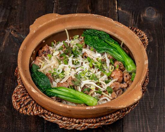 Dried Silver Fish With Pork Ribs / 银鱼仔排骨饭